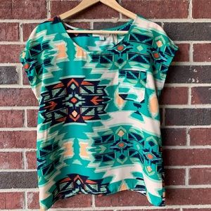 Anthropology Oak and Olive Blouse